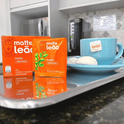 Chá Matte Leão Natural com 15 sachês - e - dona