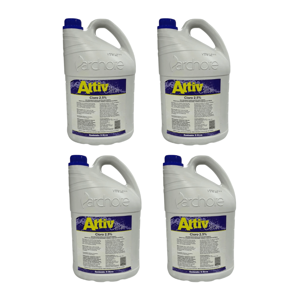 Cloro 2,5% Archote Attiv Clean 5L Cx 4 unidades - e - dona