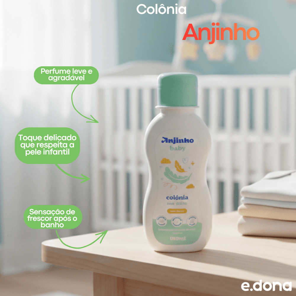Colônia 100ml Anjinho Baby - e - dona