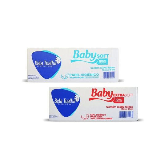 Combo Papel Higiênico Interfolhado Cai - Cai Baby - 8.000 Folhas Duplas 10.000 Folhas Simples - e - dona