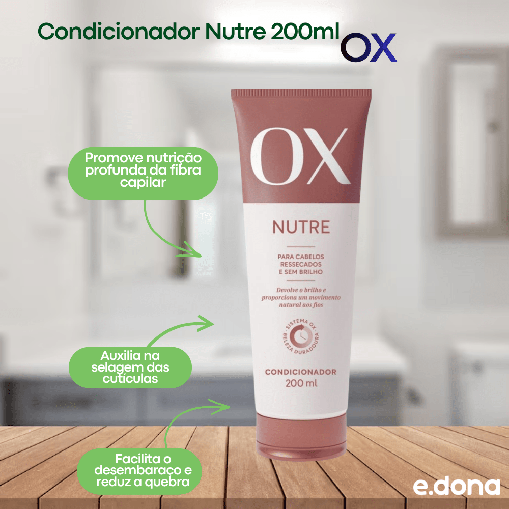 Condicionador OX Nutre 200ml - e - dona