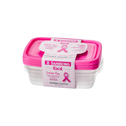 Conjunto 3 Potes Sanremo 785ml - e - dona