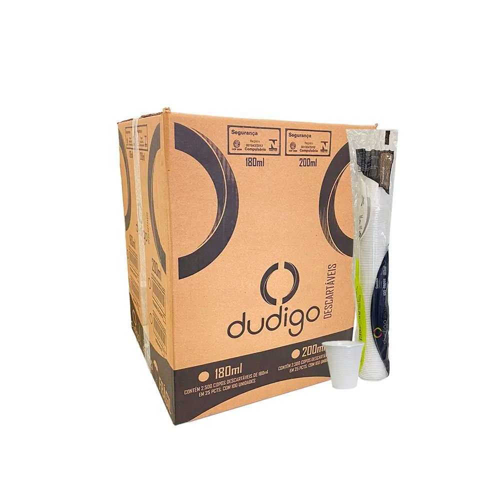 Copo 180ml Dudigo Branco PS 2500 Unidades - e - dona