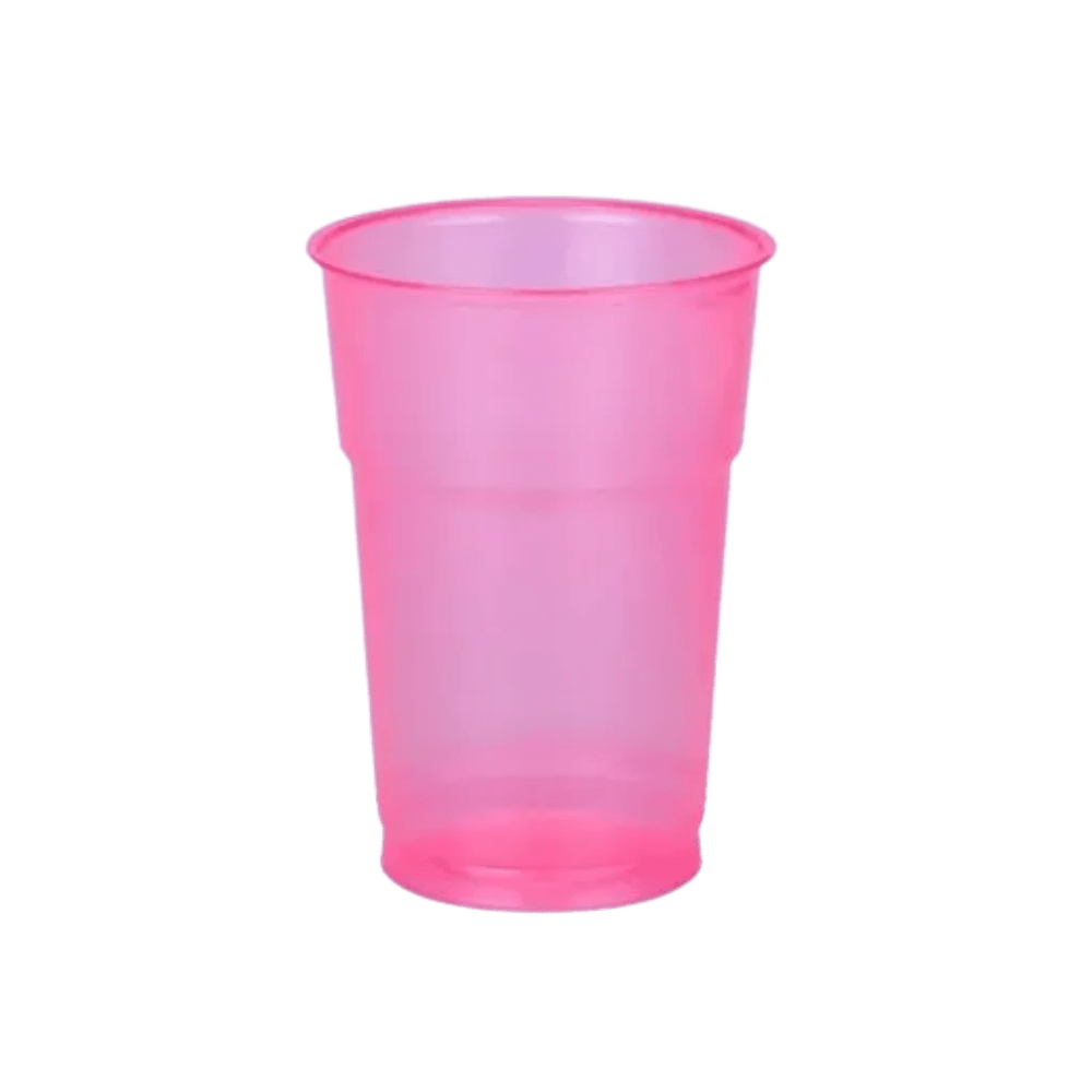 Copo 300ml Neon Rosa Copaza com 50 Unidades - e - dona
