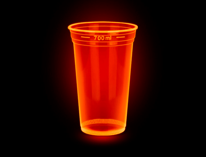 Copo 770ml Copaza PS Neon Laranja Com 50 copos - e - dona