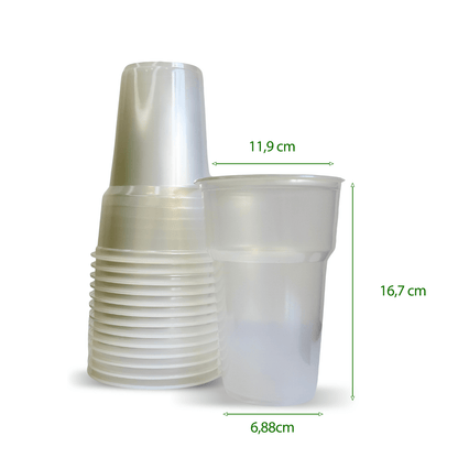 Copo de 1.000ml Translúcido com Degrau Copaza com 25 unidades - e - dona