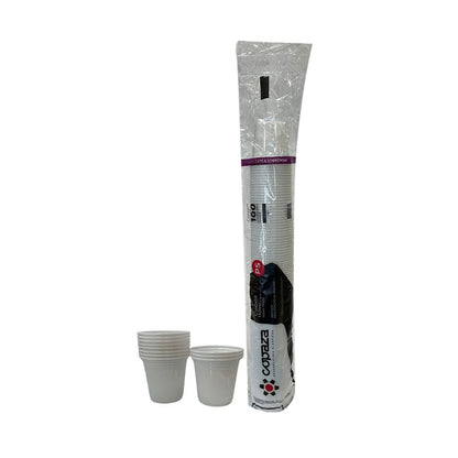 Copo de 110ml Liso Branco Copaza com 3.000 unidades indicado para bebidas quentes - e - dona