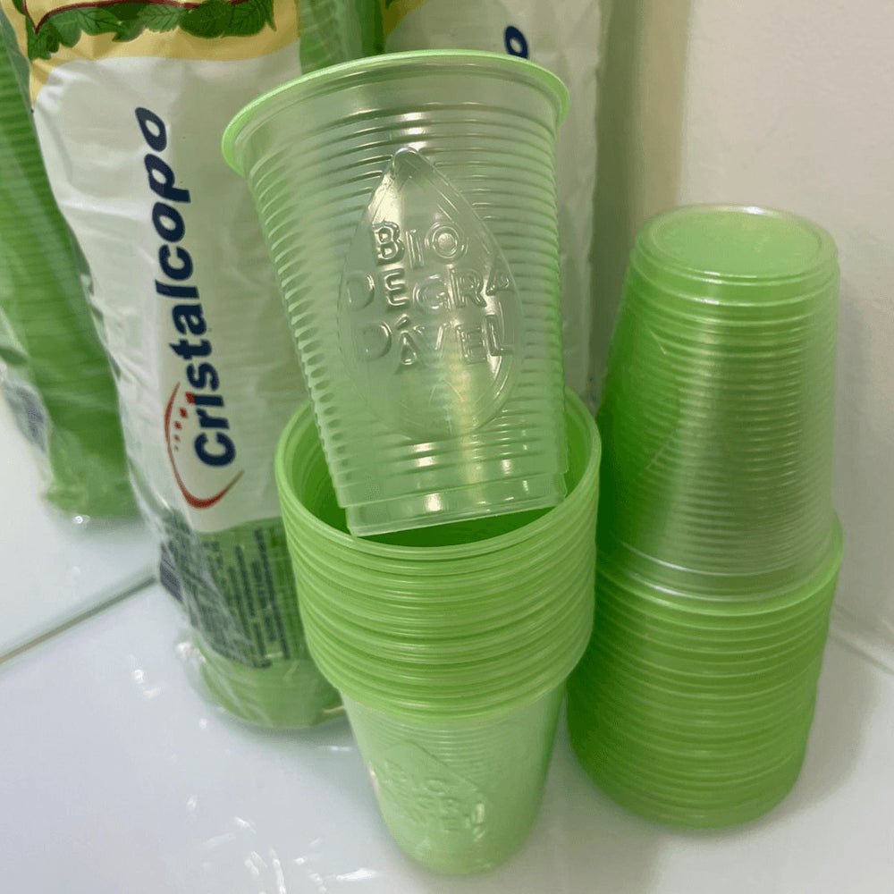 Copo de 180ml Biodegradável Translúcido Cristalcopo com 2.500 unidades - e - dona