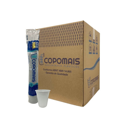 Copo de 180ml Branco ABNT 2012 P Copomais com 2.500 unidades - e - dona