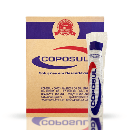Copo de 180ml Branco ABNT2012 Coposul com 2.500 unidades - e - dona