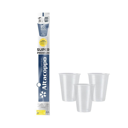 Copo de 180ml transparente PP Altacoppo com 2.500 unidades - e - dona