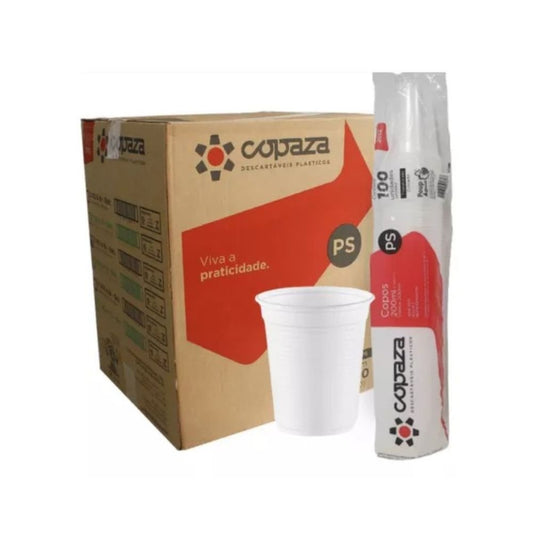 Copo de 200ml Branco ABNT2012 Copaza com 2.500 unidades - e - dona