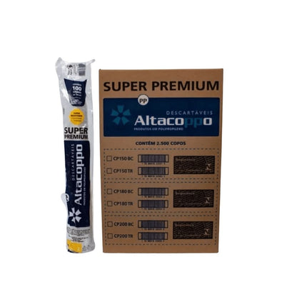 Copo de 200ml branco Altacoppo com 2.500 unidades - e - dona