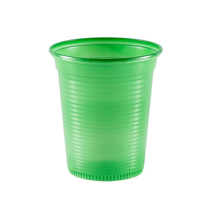 Copo de 200ml Verde estriado PS Copaza com 50 unidades - e - dona