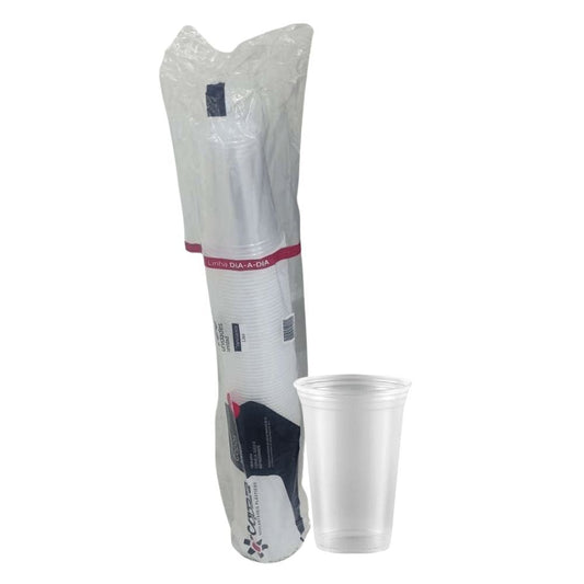 Copo de 300ml Liso Translúcido ABNT 2002 Copaza com 100 unidades - e - dona