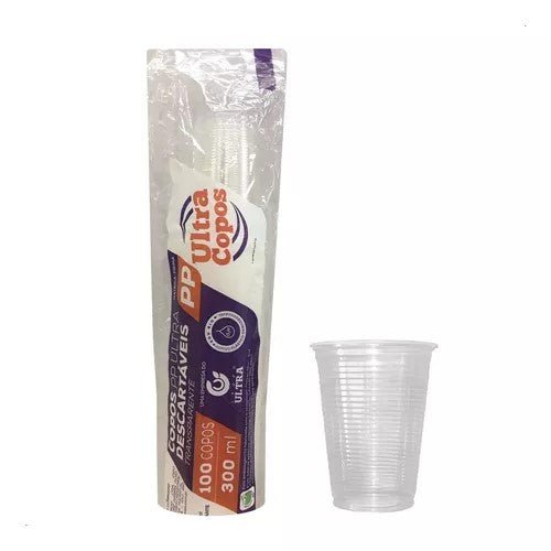 Copo de 300ml Transparente PP Ultra Copos Replast com 2.000 unidades - e - dona