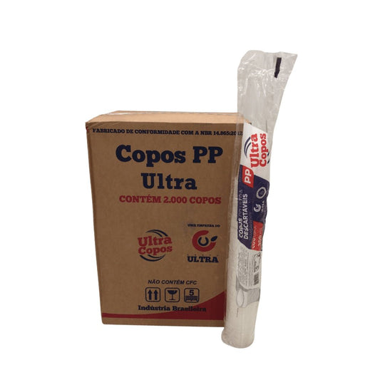 Copo de 300ml Transparente PP Ultra Copos Replast com 2.000 unidades - e - dona