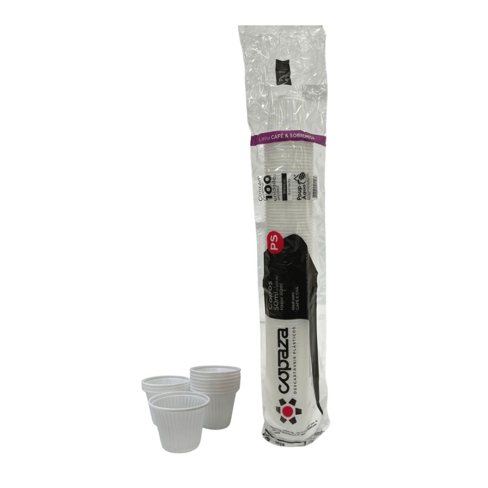 Copo de 50ml Branco Copaza ABNT 2002 com 5.000 unidades - e - dona