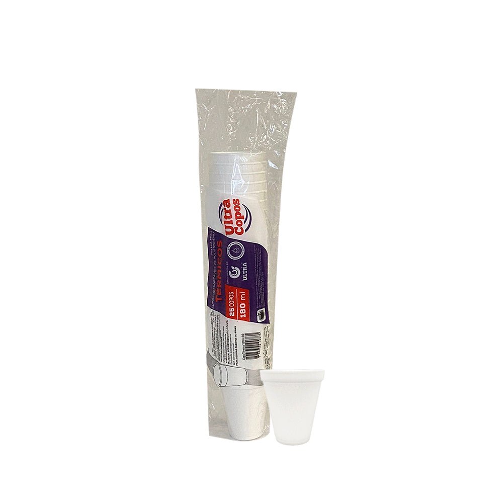 Copo de isopor Térmico 180ml Linha Replast Ultra com 1.000 unidades - e - dona