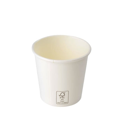 Copo de Papel Branco 110ml com FNS 1.000 unidades Qualidade e Praticidade para bebidas quentes, perfeito para festas e eventos - e - dona
