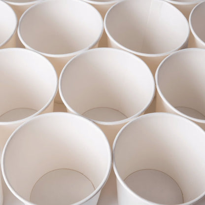 Copo de Papel Branco 110ml com FNS 1.000 unidades Qualidade e Praticidade para bebidas quentes, perfeito para festas e eventos - e - dona