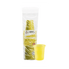 Copo Descartável 200ml Amarelo Estriado PS Copaza com 50 Unidades