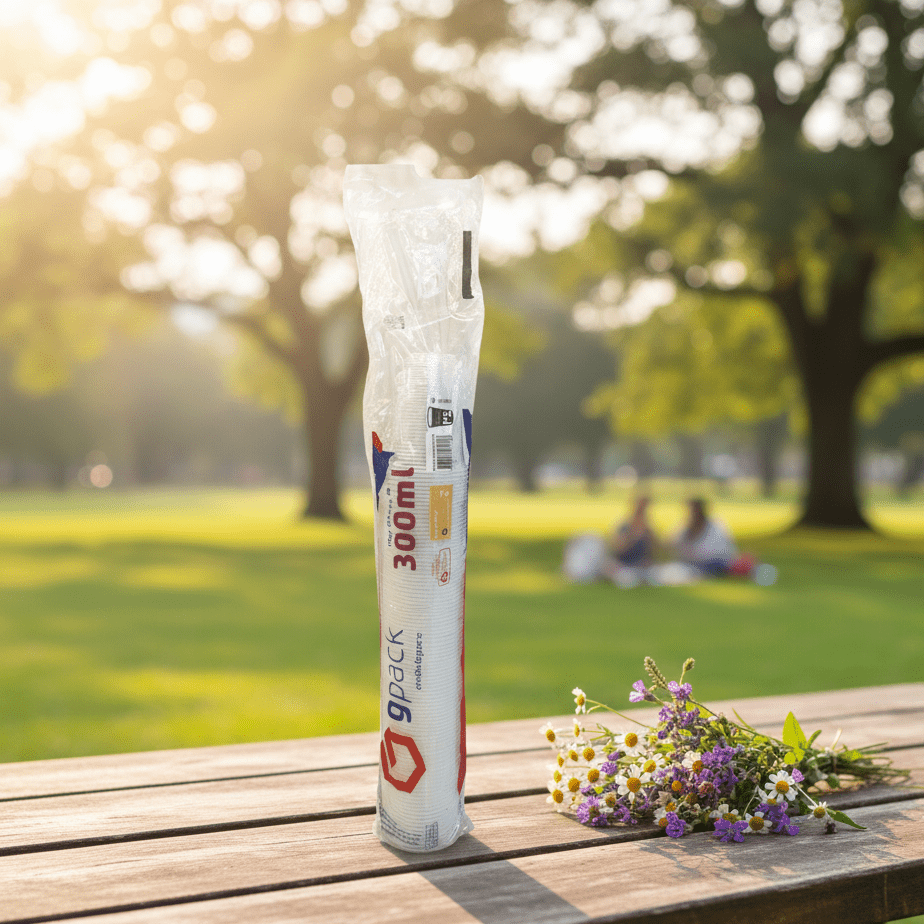 Copo descartável 300ml GPack Transparente PS Com 100 Unidades - e - dona