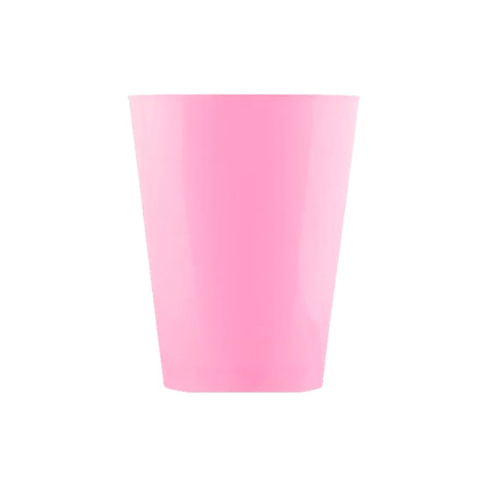 Copo Descartável Acrílico Rosa Bebê 200ml Strawplast - 10 Unidades - e - dona