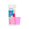 Copo Descartável Acrílico Rosa Neon 200ml Strawplast com 10 Unidades