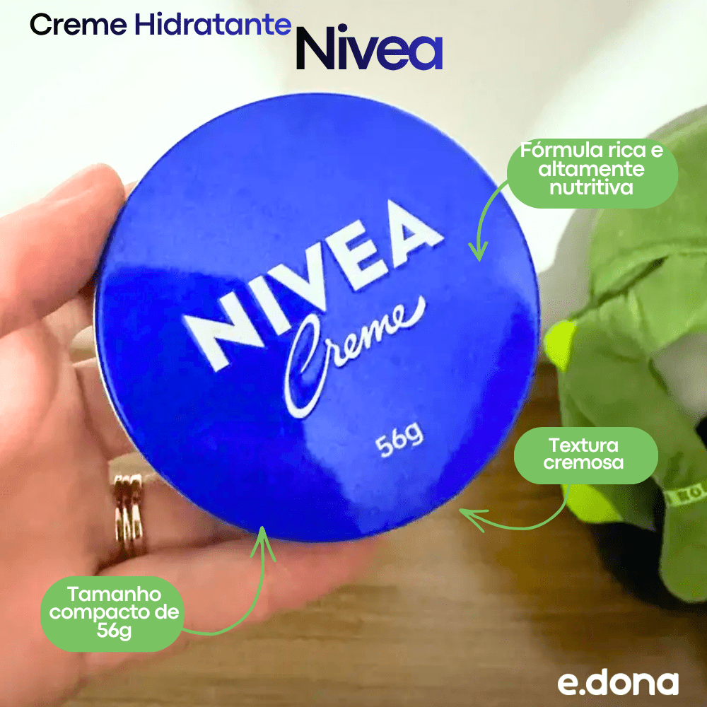 Creme Hidratante Nivea Lata 56g - e - dona