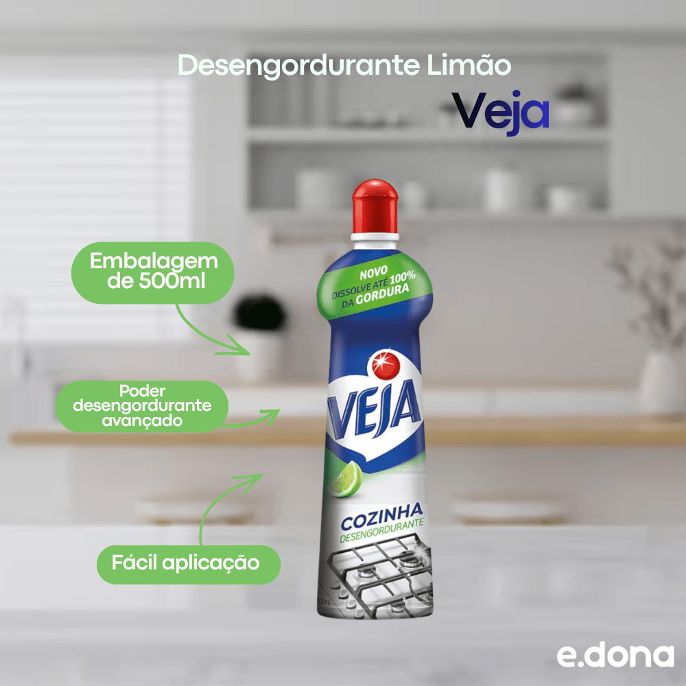 Desengordurante Limão Veja 500ml - e - dona
