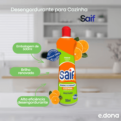 Desengordurante para Cozinha Saif 500ml - e - dona