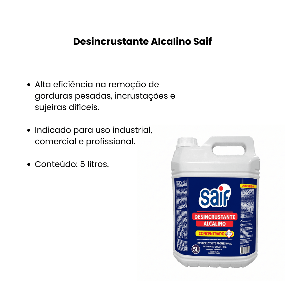 Desincrustante Alcalino 5L Saif - e - dona