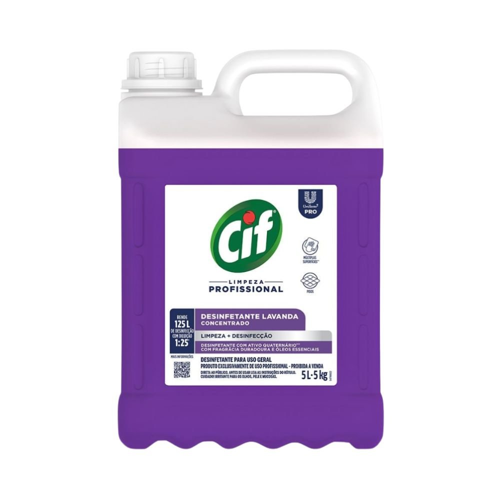 Desinfetante 5 Litros Lavanda Cif Concentrado - e - dona