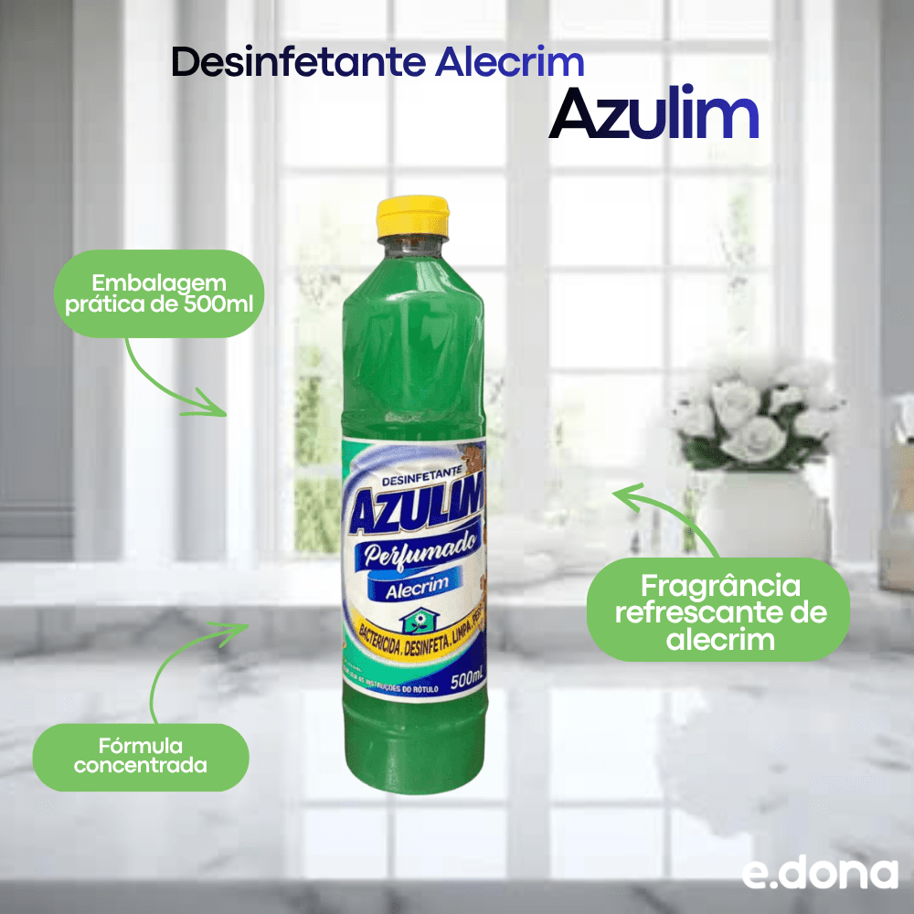 Desinfetante Alecrim Azulim 500ml - e - dona