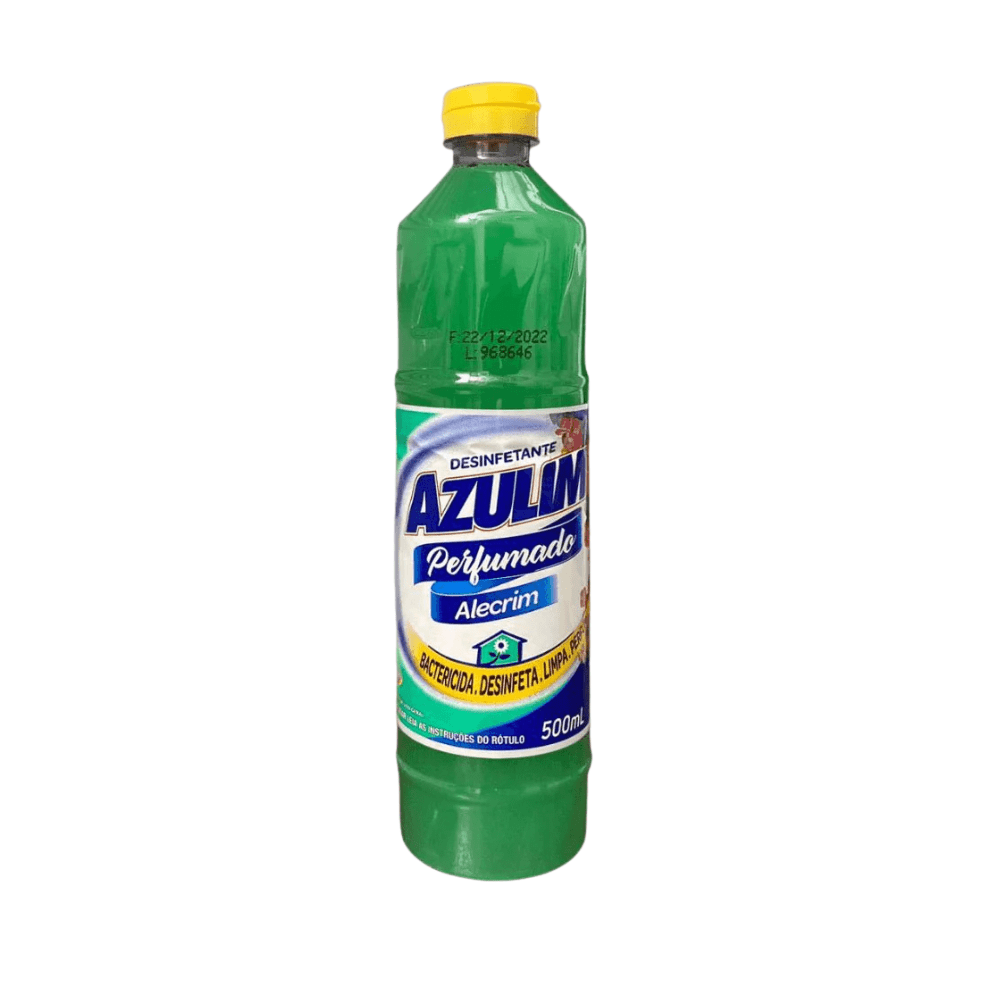 Desinfetante Alecrim Azulim 500ml - Ideal para Limpeza de Vaso Sanitário e Superfícies Laváveis - e - dona