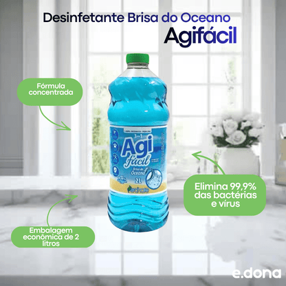 Desinfetante Brisa do Oceano 2L Agifácil - e - dona