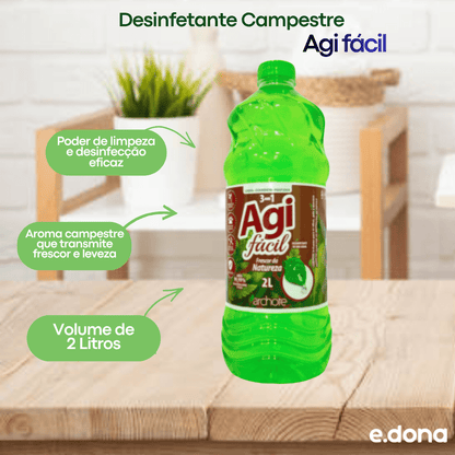 Desinfetante Campestre Agi fácil 2 litros - e - dona