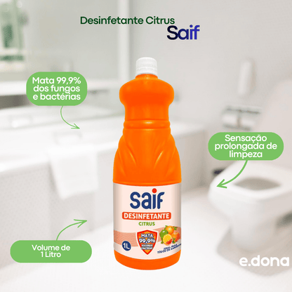 Desinfetante Citrus 1L Saif - e - dona