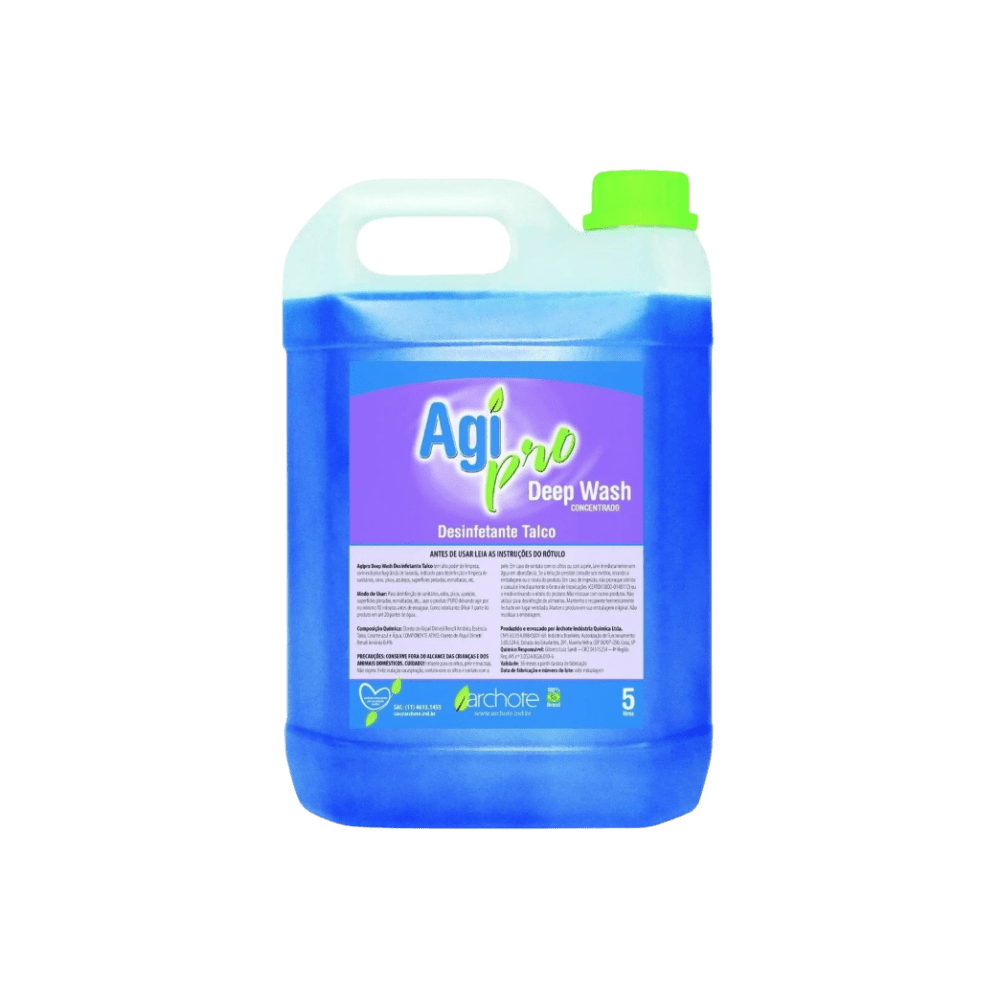 Desinfetante Concentrado Talco Deep Wash Agi Pro 5 Litros - e - dona
