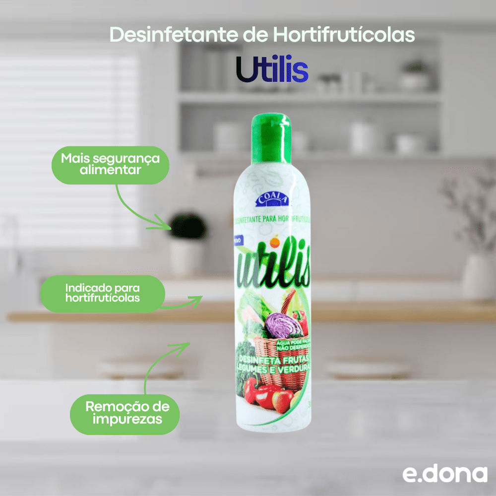 Desinfetante de Hortifrutícolas Utilis Coala 300ml - e - dona