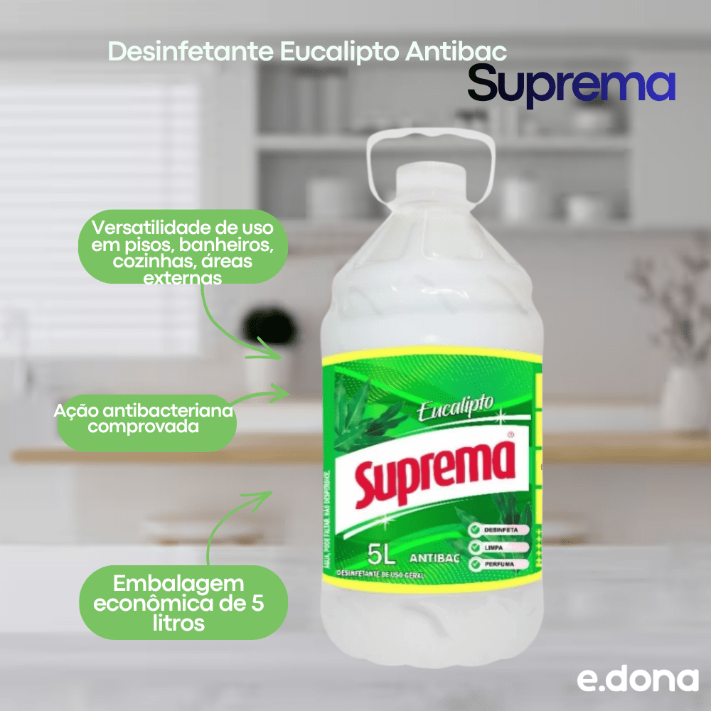 Desinfetante Eucalipto Antibac Suprema 5 Litros - e - dona