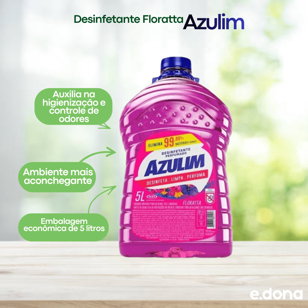 Desinfetante Floratta Azulim 5 Litros - e - dona
