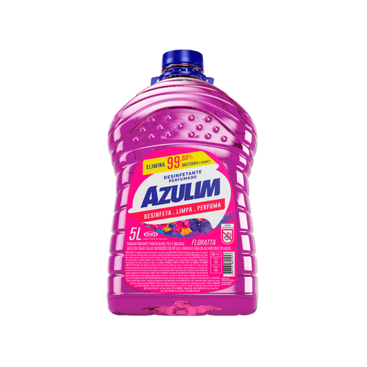 Desinfetante Floratta Azulim 5 Litros para ralos, lixeiras e superfícies laváveis - e - dona
