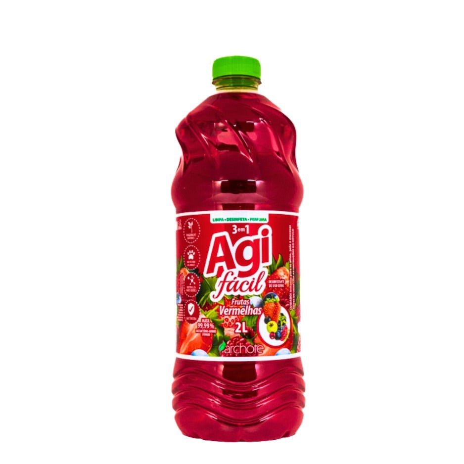 Desinfetante Frutas Vermelhas 2L Agifácil - e - dona