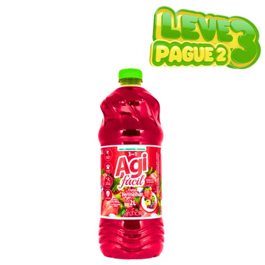 Desinfetante Frutas Vermelhas Agi Fácil 2 Litros - e - dona