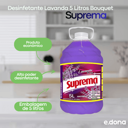 Desinfetante Lavanda 5 Litros Bouquet Suprema - e - dona