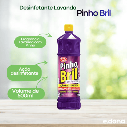 Desinfetante Lavanda Pinho Bril 500ml - e - dona