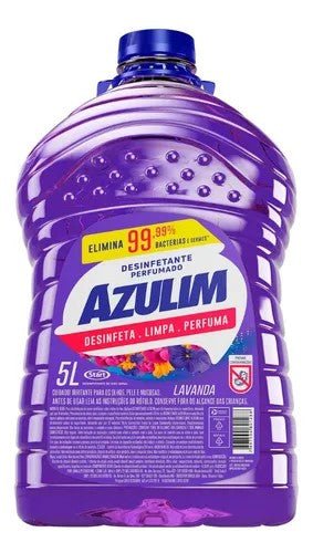 Desinfetante Lavics Azulim 5 Litros para ralos, lixeiras e superfícies laváveis - e - dona