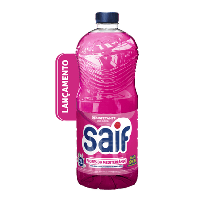 Desinfetante Saif Flores Mediterrâneas 2L Mata Bactérias - e - dona